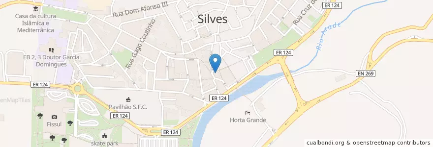 Mapa de ubicacion de Café & Companhia en Португалия, Алгарве, Алгарви, Faro, Silves, Silves.