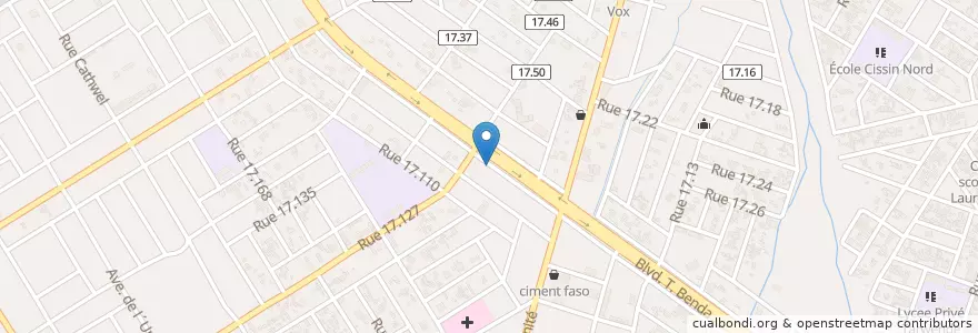 Mapa de ubicacion de Pharmacie du Goulmou en 부르키나파소, Centre, Kadiogo, 와가두구.