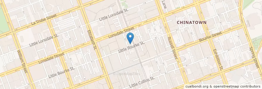 Mapa de ubicacion de Gong Cha en Australia, Victoria, City Of Melbourne.