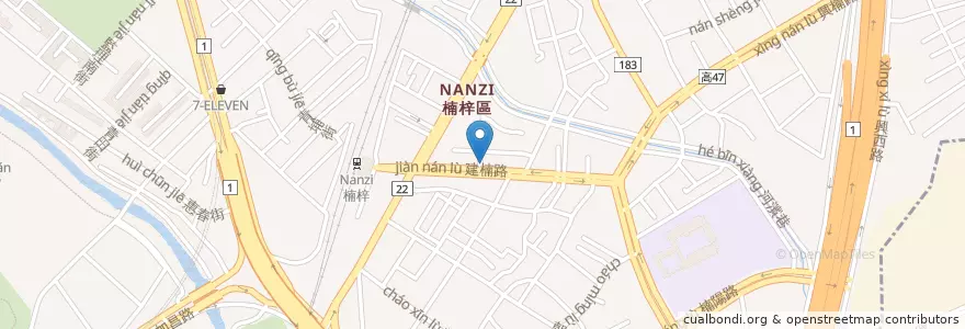 Mapa de ubicacion de 麥當勞 en 臺灣, 高雄市, 楠梓區.
