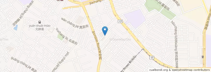 Mapa de ubicacion de 友城海鮮燒烤 en Taiwan, Kaohsiung, Nanzi District.