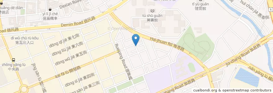 Mapa de ubicacion de 玉梅泰式料理 en Taïwan, Kaohsiung, 楠梓區.