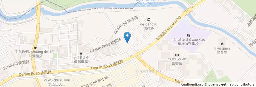 Mapa de ubicacion de 義果窯烤披薩 en Taïwan, Kaohsiung, 楠梓區.