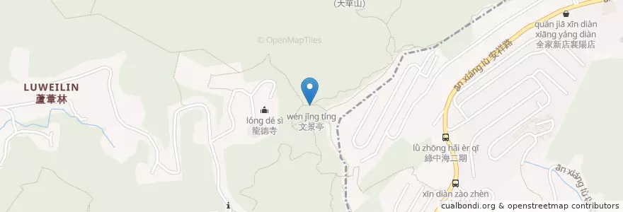 Mapa de ubicacion de 文景亭 en Taiwan, 新北市, 土城區.