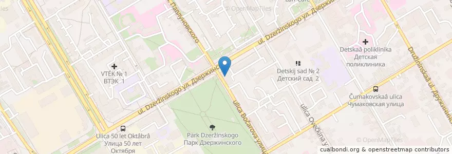 Mapa de ubicacion de Гомеопатическая Аптека en Russie, District Fédéral Central, Oblast De Koursk, Курский Район, Городской Округ Курск.