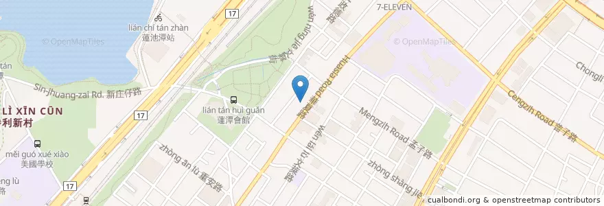 Mapa de ubicacion de 金泰暹邏料理 en Taïwan, Kaohsiung, 左營區.