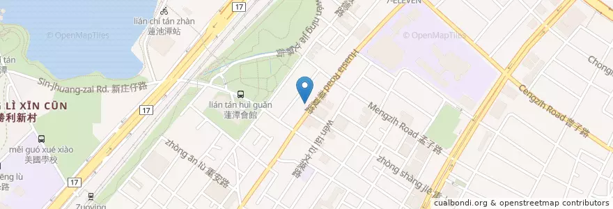 Mapa de ubicacion de 石二鍋 en Taiwán, Kaohsiung, 左營區.