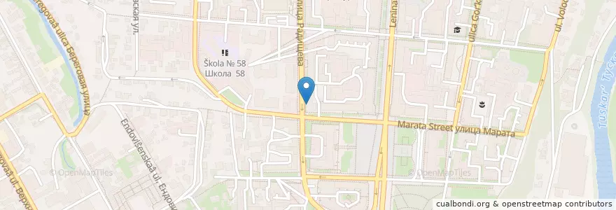 Mapa de ubicacion de Георгиевская аптека en Rússia, Distrito Federal Central, Oblast De Kursk, Курский Район, Городской Округ Курск.