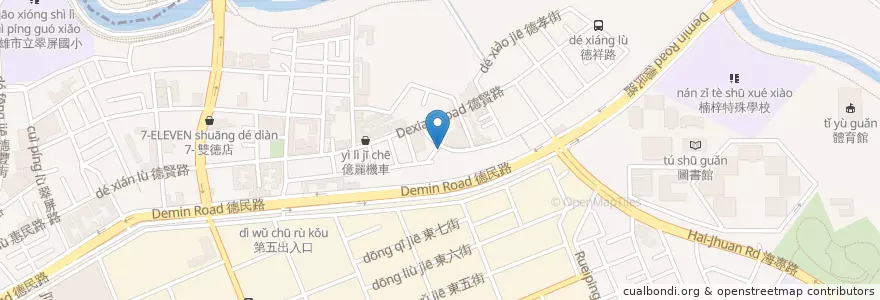 Mapa de ubicacion de 漢唐中醫診所 en Tayvan, Kaohsiung, 楠梓區.