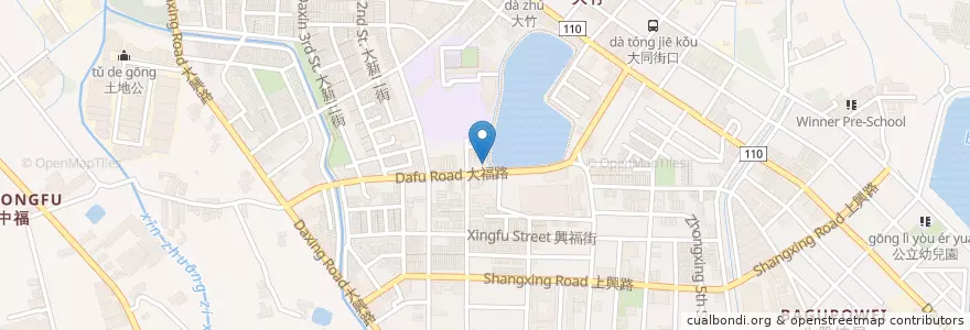 Mapa de ubicacion de 水悅方舟 en Taiwan, Taoyuan, Luzhu District.