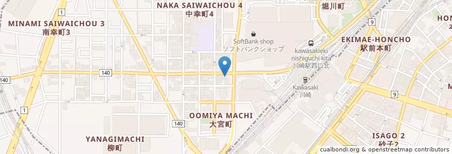 Mapa de ubicacion de 村さ来 en Japan, Präfektur Kanagawa, 川崎市.