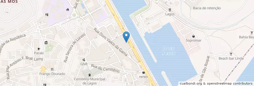 Mapa de ubicacion de BPI - Lagos en ポルトガル, Algarve, Algarve, Faro, Lagos, São Gonçalo De Lagos.