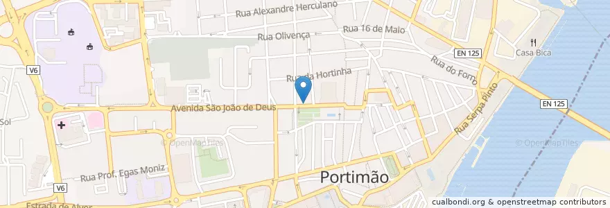 Mapa de ubicacion de BPI en Portogallo, Algarve, Algarve, Faro, Portimão, Portimão.