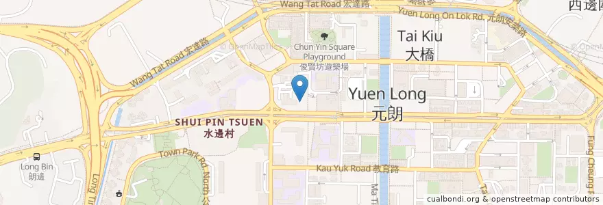 Mapa de ubicacion de 基督復臨安息日會元朗教會 Yuen Long Church of Seventh-day Adventists en China, Hong Kong, Provincia De Cantón, Nuevos Territorios, 元朗區 Yuen Long District.