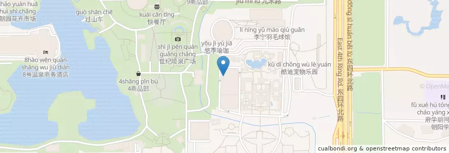 Mapa de ubicacion de 康诺脊柱健康中心 en 中国, 北京市, 河北省, 朝阳区 / Chaoyang.