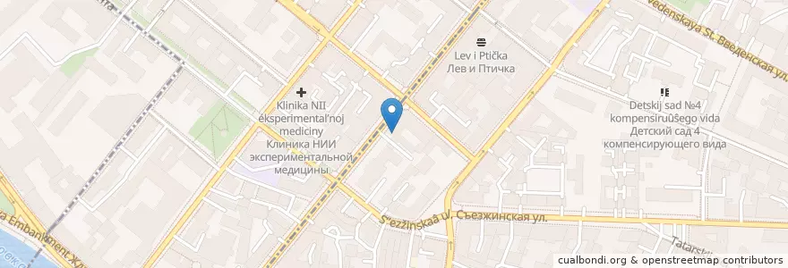 Mapa de ubicacion de На здоровье! en Russia, Northwestern Federal District, Leningrad Oblast, Saint Petersburg, Petrogradsky District, Введенский Округ.