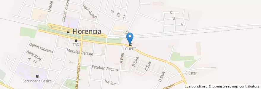 Mapa de ubicacion de CUPET en كوبا, Ciego De Ávila, Florencia.