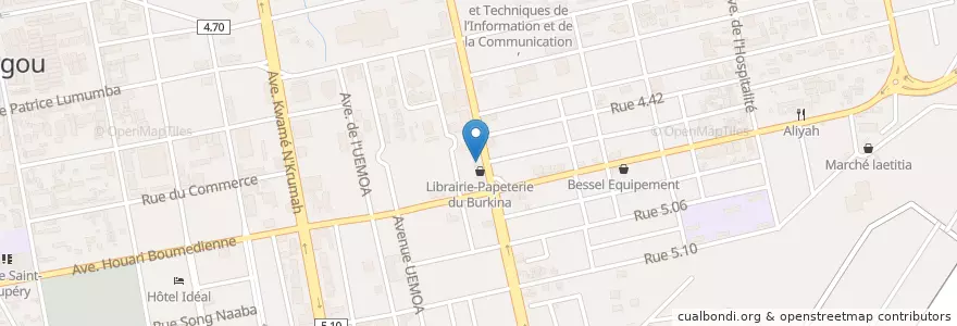 Mapa de ubicacion de Pharmacie du Sahel en Burquina Faso, Centre, Kadiogo, Ouagadougou.