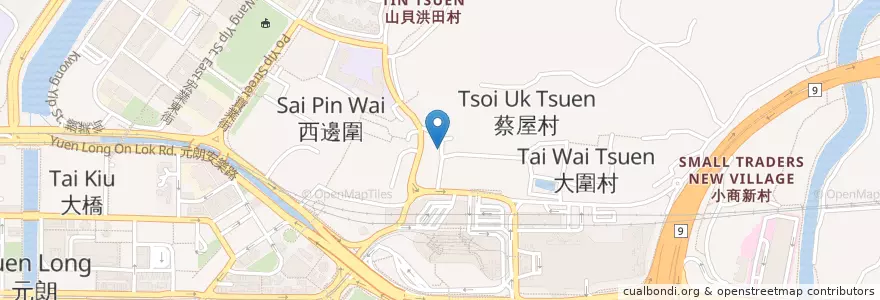 Mapa de ubicacion de Tung Tau Tsuen Public Toilet en China, Hong Kong, Guangdong, New Territories, Yuen Long District.