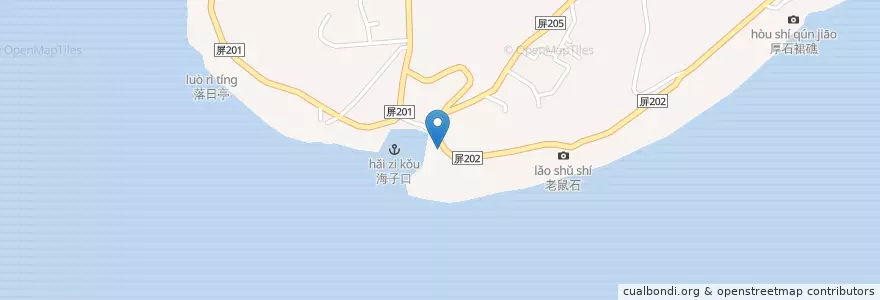Mapa de ubicacion de 福安宮 en Taiwan.