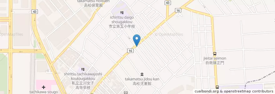 Mapa de ubicacion de 三井のリパーク en Japão, Tóquio, 立川市.