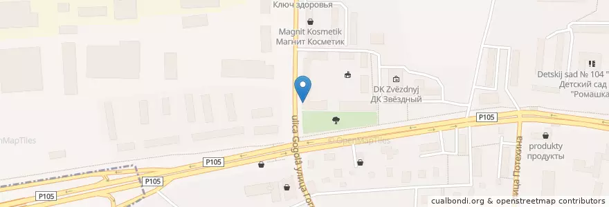 Mapa de ubicacion de Горздрав en Russland, Föderationskreis Zentralrussland, Oblast Moskau, Городской Округ Люберцы.