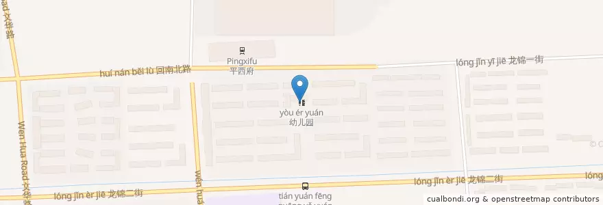 Mapa de ubicacion de 幼儿园 en Chine, Pékin, Hebei, 昌平区.