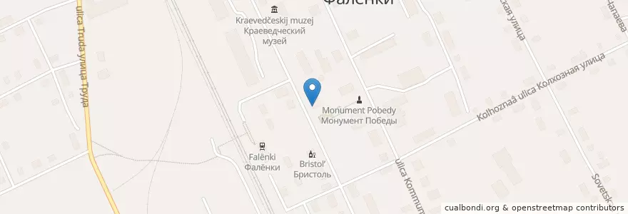 Mapa de ubicacion de Сбербанк en ロシア, 沿ヴォルガ連邦管区, キーロフ州, ファリョーンキ地区, Фалёнское Городское Поселение.