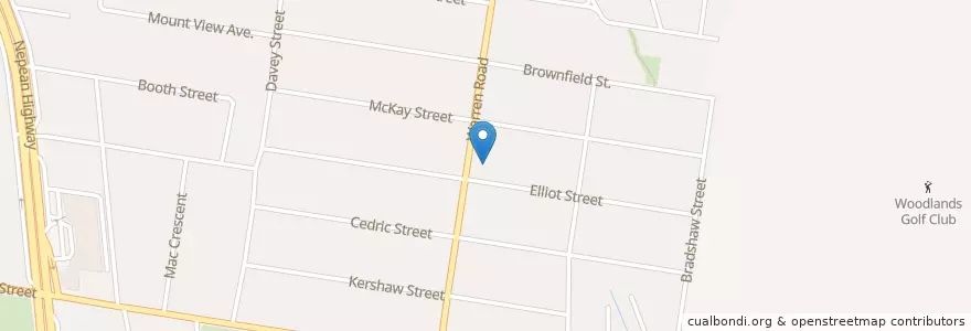 Mapa de ubicacion de Mordialloc Baptist Church en Australien, Victoria, City Of Kingston.