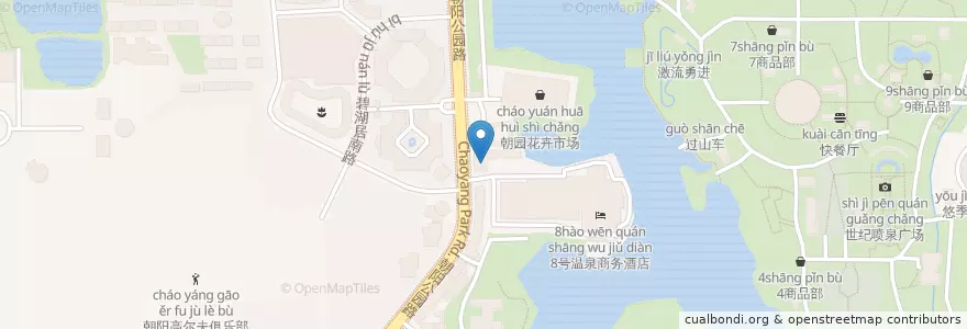 Mapa de ubicacion de 8号公馆粤菜酒家 en 中国, 北京市, 河北省, 朝阳区 / Chaoyang.