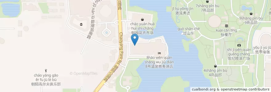 Mapa de ubicacion de 花舍咖啡 en چین, پکن, هبئی, 朝阳区 / Chaoyang.
