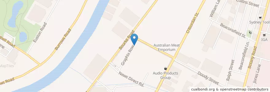 Mapa de ubicacion de Hillsong Church Doody Street en Australia, New South Wales, Council Of The City Of Sydney, Sydney.