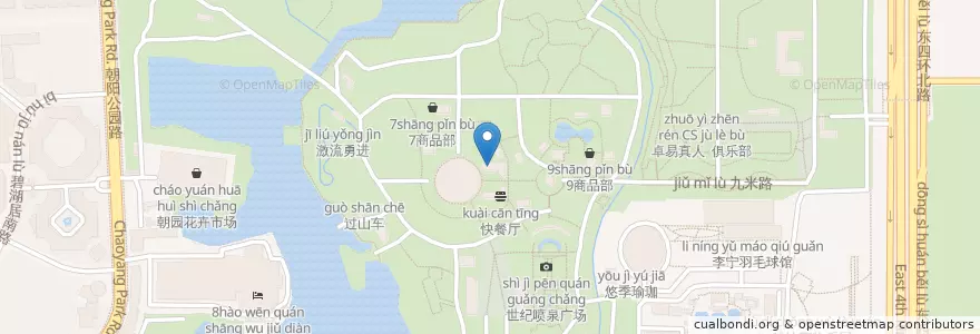 Mapa de ubicacion de 4D动感影院 en 中国, 北京市, 河北省, 朝阳区 / Chaoyang.
