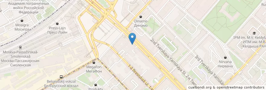 Mapa de ubicacion de Saperavi Cafe en Russie, District Fédéral Central, Moscou, Центральный Административный Округ, Тверской Район.