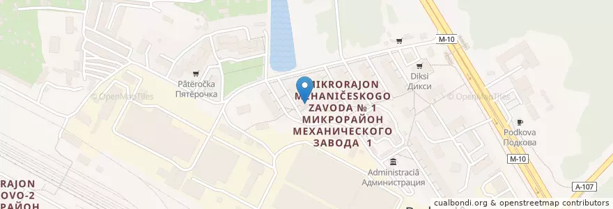 Mapa de ubicacion de Сбербанк en Rusia, Distrito Federal Central, Óblast De Moscú, Городской Округ Солнечногорск.