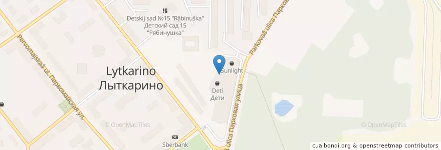 Mapa de ubicacion de Home Credit Bank en روسيا, Центральный Федеральный Округ, محافظة موسكو, Городской Округ Лыткарино.