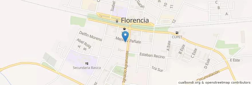 Mapa de ubicacion de Policlínico Florencia en Cuba, Ciego De Ávila, Florencia.