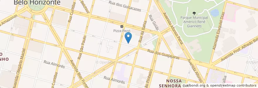 Mapa de ubicacion de Estacionamento Aventura Parking en ブラジル, 南東部地域, ミナス ジェライス, Região Geográfica Intermediária De Belo Horizonte, Região Metropolitana De Belo Horizonte, Microrregião Belo Horizonte, ベロオリゾンテ.