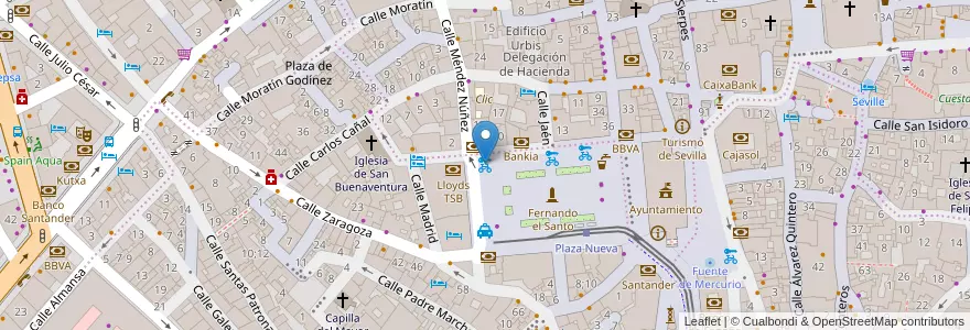 Mapa de ubicacion de 241 Plaza Nueva en Espanha, Andaluzia, Sevilla, Sevilla.