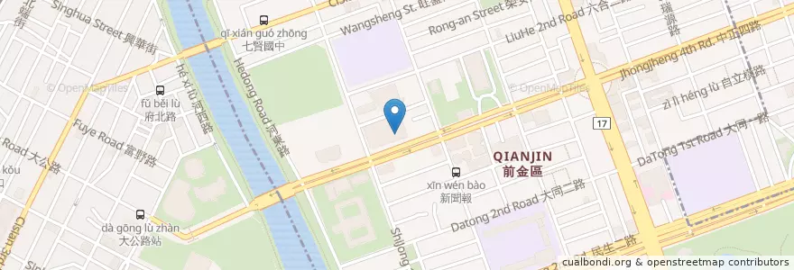 Mapa de ubicacion de 婦幼警察隊 en Тайвань, Гаосюн, 前金區.