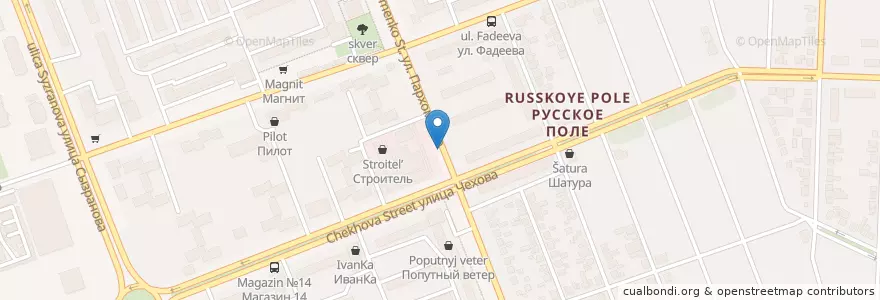 Mapa de ubicacion de Просто аптека en Rusland, Zuidelijk Federaal District, Oblast Rostov, Городской Округ Таганрог.