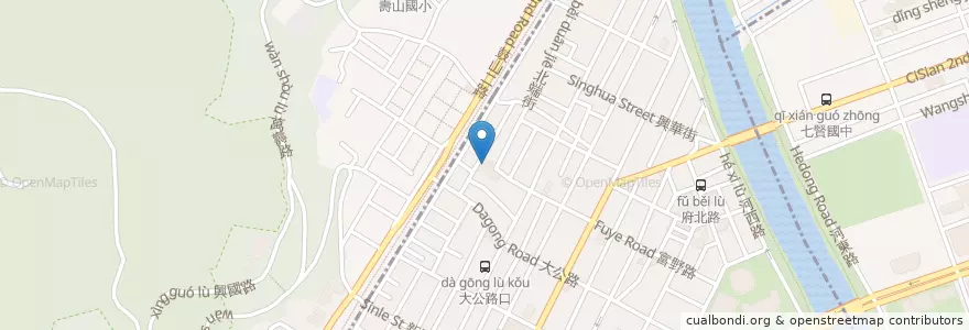 Mapa de ubicacion de 文武聖殿 en Taïwan, Kaohsiung.