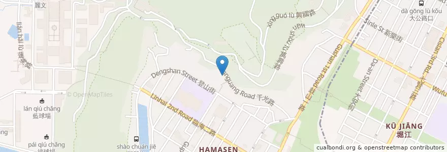 Mapa de ubicacion de 千光寺停車場 en Taiwán, Kaohsiung, 鼓山區.