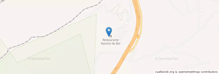 Mapa de ubicacion de Restaurante Rancho do Boi en ブラジル, 南東部地域, ミナス ジェライス, Região Geográfica Intermediária De Belo Horizonte, Região Metropolitana De Belo Horizonte, Microrregião Belo Horizonte.