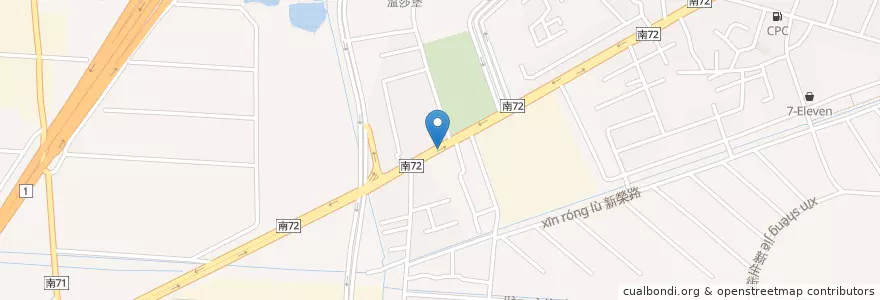 Mapa de ubicacion de 新營區 en 臺灣, 臺南市, 新營區.
