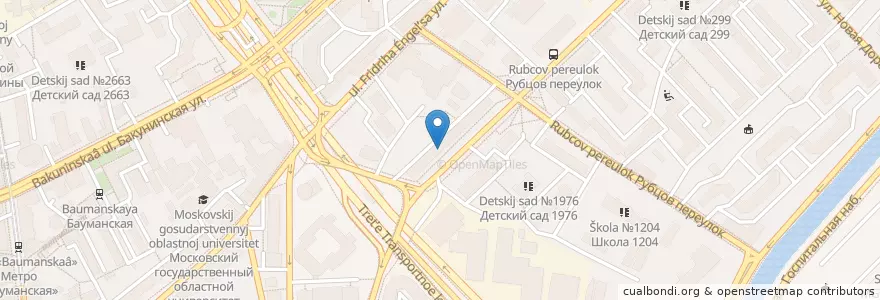 Mapa de ubicacion de Отличная стоматология en Russia, Distretto Federale Centrale, Москва, Центральный Административный Округ, Басманный Район.