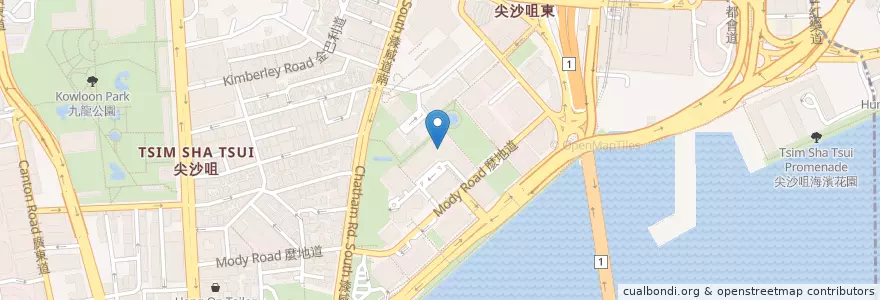 Mapa de ubicacion de Mezzo en الصين, غوانغدونغ, هونغ كونغ, كولون, الأقاليم الجديدة, 油尖旺區 Yau Tsim Mong District.