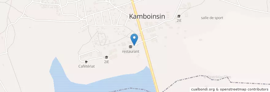 Mapa de ubicacion de parking auto en Буркина-Фасо, Центральная Область, Кадиого, Pabré.