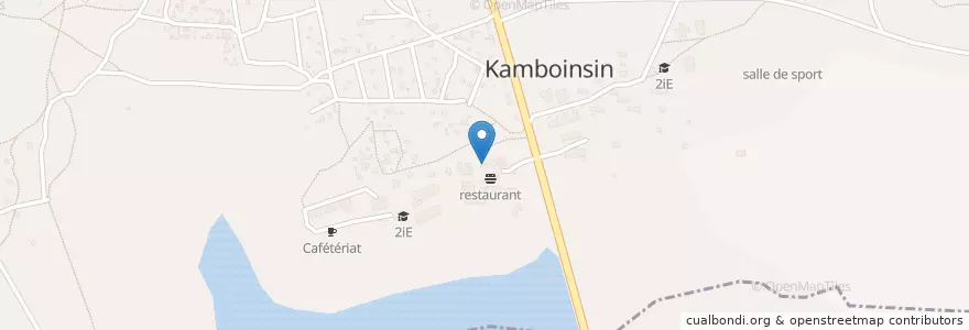 Mapa de ubicacion de restaurant des professeurs en بورکینافاسو, Centre, Kadiogo, Pabré.