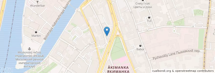 Mapa de ubicacion de Вильям Басс en Rusland, Centraal Federaal District, Moskou, Центральный Административный Округ, Район Якиманка.